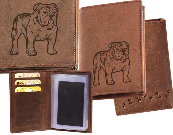 Dokumentenetui Englische Bulldogge