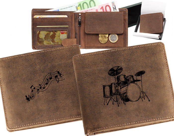 Portemonnaie Musiker Schlagzeug