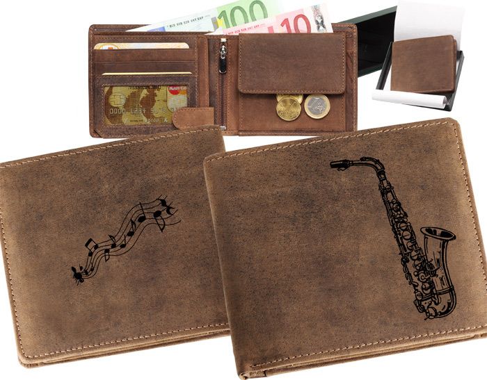 Portemonnaie Musiker Saxophon