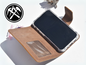 Braune Leder Handyhülle für iPhone 12