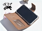Braune Leder Handyhülle für Iphone 16