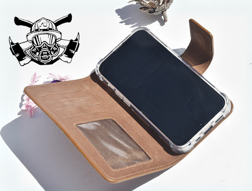 Braune Leder Handyhülle für Xiaomi Redmi 9