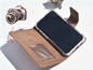 Braune Leder Handyhülle für Iphone 16 Plus