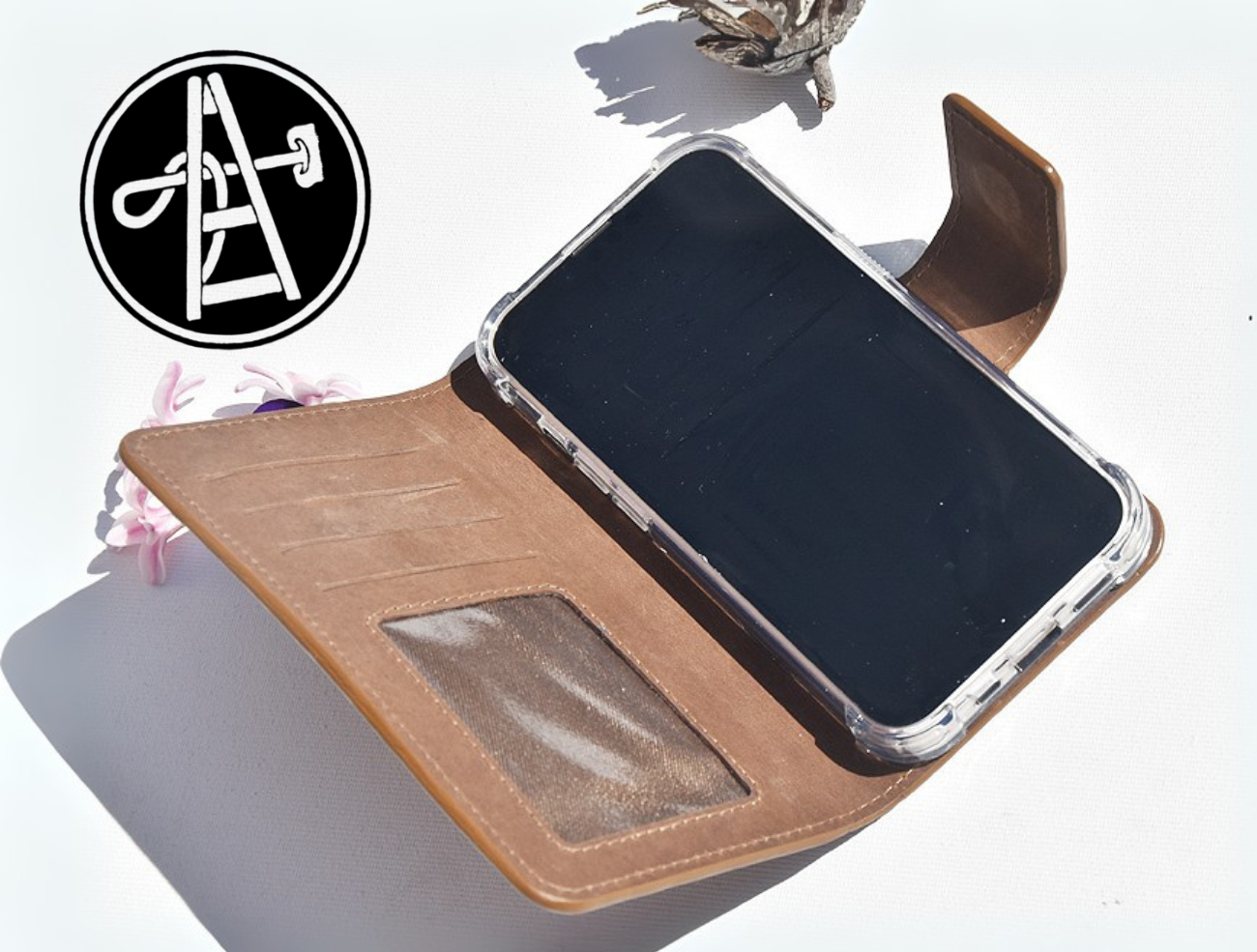 Braune Leder Handyhülle für Samsung Galaxy S10e