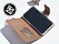 Braune Leder Handyhülle für Samsung Galaxy S22