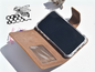 Braune Leder Handyhülle für iPhone 14 Mini