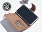 Braune Leder Handyhülle für iPhone 15 Pro Max