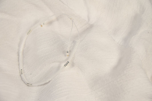 Miyuki ARMBAND Erde - weiß