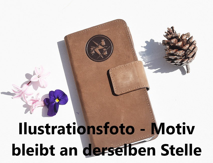 Braune Leder Handyhülle für iPhone 14