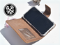Braune Leder Handyhülle für iPhone 15 Pro Max