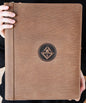 Leder A4 - Schreibmappe / Mappe Stuckateur