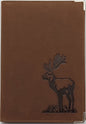 Lederhülle für Jagdschein Hirsch
